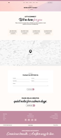 SIA wellness contact page
