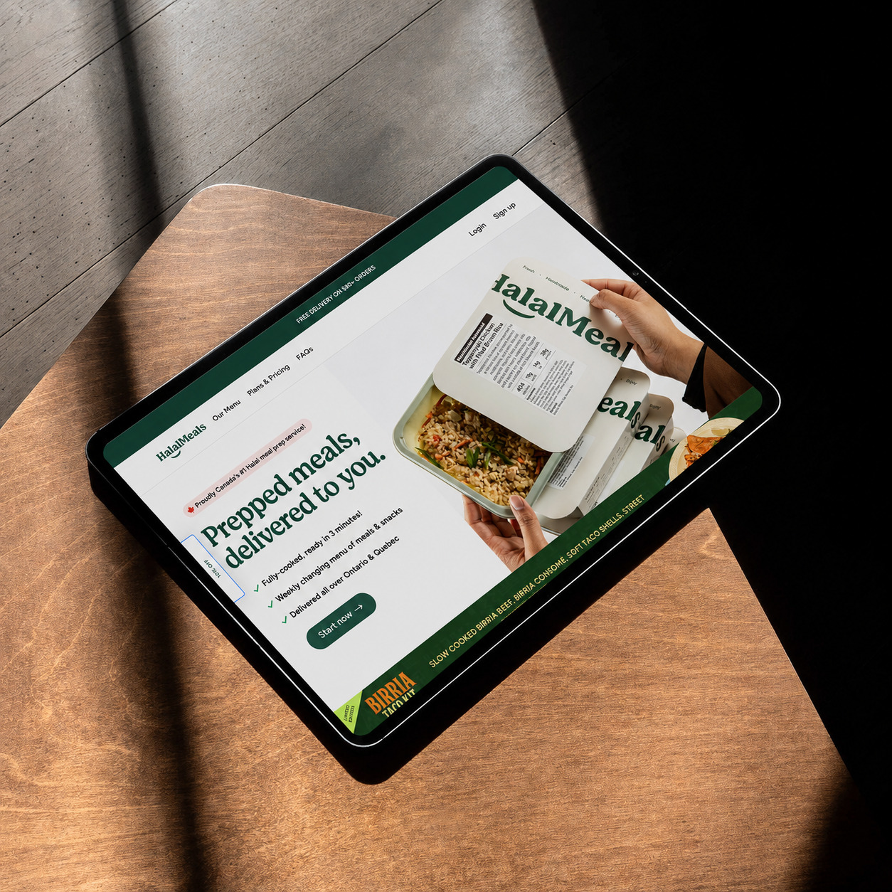 HalalMeals — prepared meals, delivered with ease project presentation