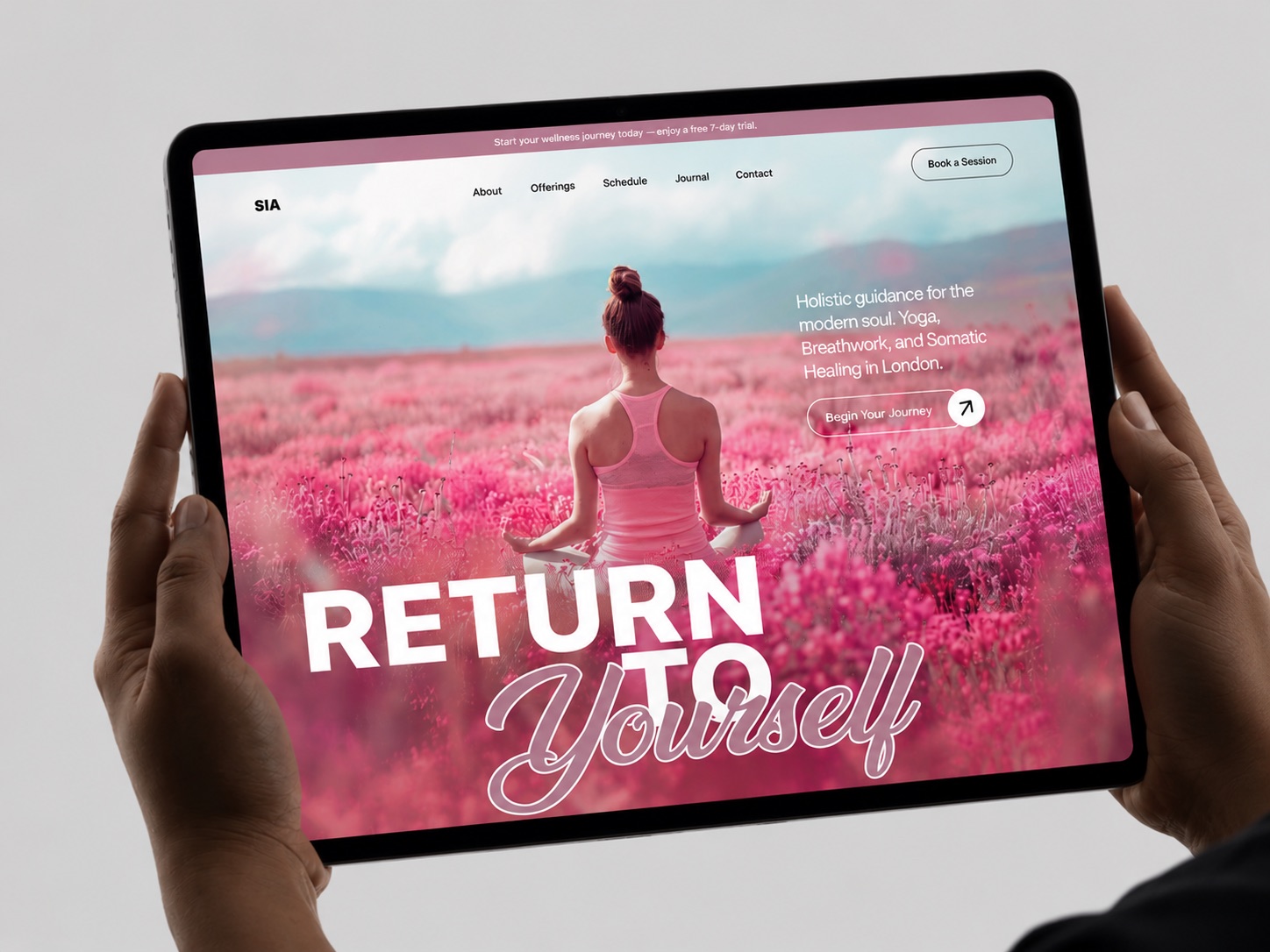 SIA Wellness — a more mindful digital experience project presentation